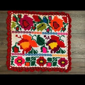 Colorful Floral Crochet Square